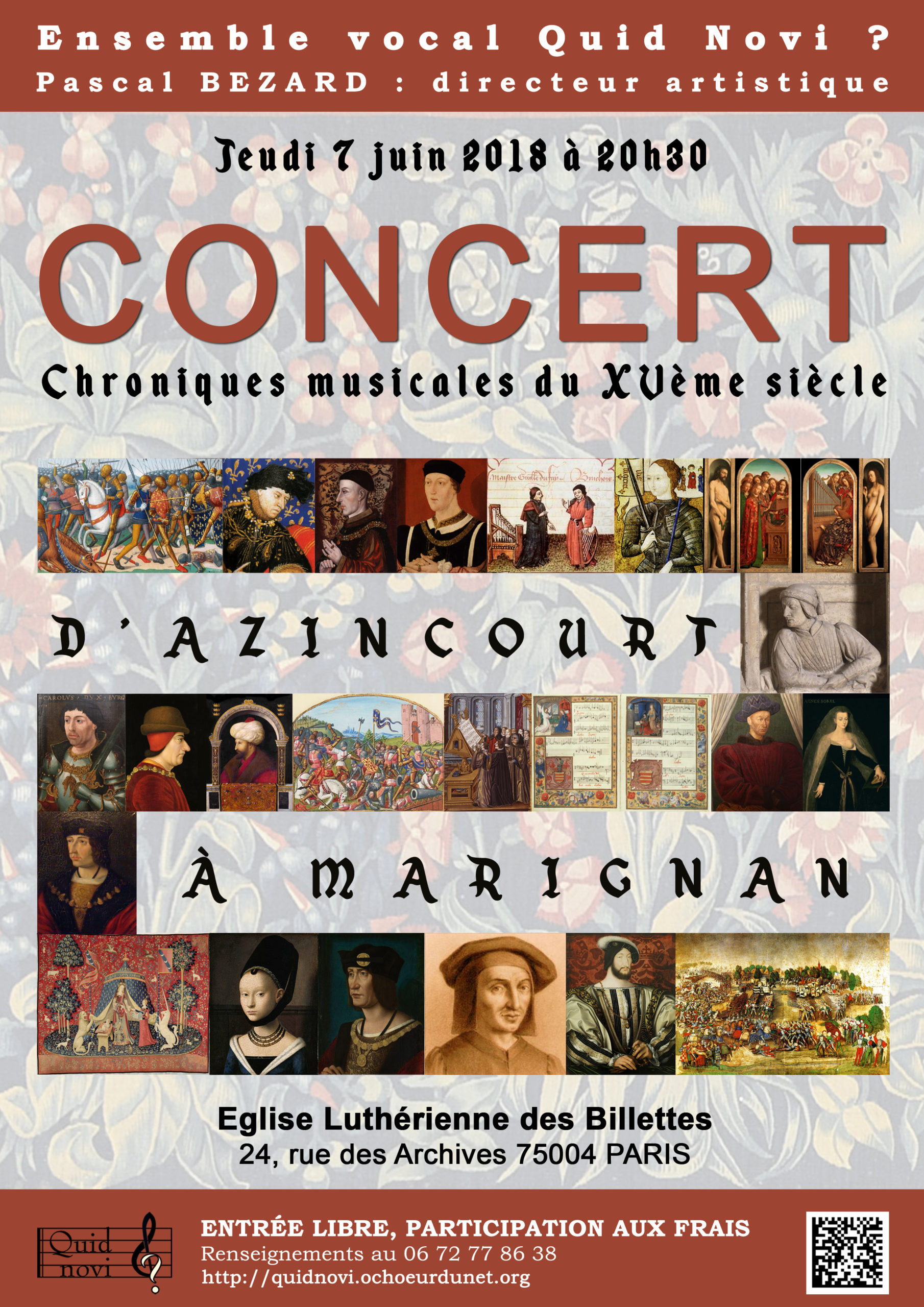 Chroniques musicales du 15ème siècle aux Billettes